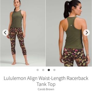 Lululemon Align Waist-Length Racerback Tank
Carob Brown 2022 W1DCLS Nulu 4